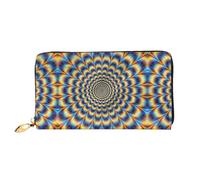ZHAOUR Tractor Agriculture Tranquil Print Portafoglio in pelle - Pochette lunga da donna, sottile e leggero, portafogli per assegni, porta carte, Illusione ottica a spirale Gif, One Size
