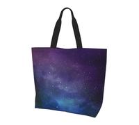 ZHAOUR You Are Awesome - Borsa a tracolla con stampa bradipo - Grande borsa riutilizzabile per donne, borsa portaoggetti, leggera, per uso quotidiano e viaggi, Universo con stelle e galassia