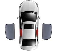 ZHAOWLI Parasole da Finestrino per Skoda Karoq 2018-2024, Tendine Parasole Parasole per finestrini Laterali Auto Block Raggi UV Anti-Zanzara, B/2pcs-rear Doors