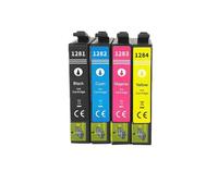 ZHAOXCAIN Compatibile con T1281 T1281XL T1284 Stylus S22 SX125 SX130 SX230 SX235W Modelli di stampante SX445W Sostituzione del mercato post -mercato(1BK 1C 1M 1Y)