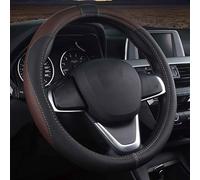 ZHAOXDONN Copri Sterzo Auto per Lancia Ypsilon (2012 2013 2014 2015 2016 2017 2018 2019 2020 2021 2022 2023 2024),Coprivolante in Copri Volante Antiscivolo Traspirante Durevole Accessori,Black Coffee