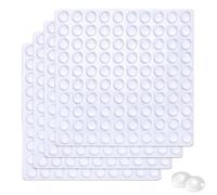 ZHAOYCSH 400 Pezzi Gommini Silicone Trasparenti 6 × 2mm, Gommini Paracolpi Adesivi Ammortizzatore di Colpi per Protezione dei Mobili, Porte, Finestre, Cassetti, Armadi, Antine e Superfici Domestiche
