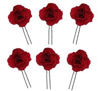 ZHAOYCSH Fermagli per Capelli a Fiore 6 Pezzi, Clip a Forma di U con Fiori, Forcine Bobby Pin Eleganti per Donne e Ragazze, Accessori Nuziali per Sposa per Matrimonio, Festa o Occasioni Speciali