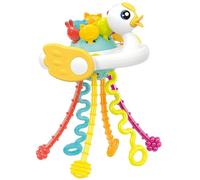 ZHAOYCSH Giocattoli per Neonati e Bambini, Giochi Sensoriali in Silicone per Sviluppare Le Abilità Motorie Fini, Simpatica Papera di Gomma Morbida, Giocattoli da Viaggio Educativi