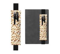 ZhaoYuGoods A Brood of Chickens - Portapenne con fascia elastica, con stampa regolabile, portapenne in pelle, Nero , Taglia unica