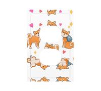 ZhaoYuGoods Copertura decorativa per presa dell'interruttore della luce, simpatico cane Shiba Inu stampato durevole piastra frontale elettrica 12,5 x 8 cm