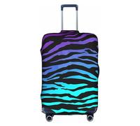 ZhaoYuGoods Copertura protettiva per valigie, motivo mimetico con zebra, viola, blu, verde, con motivo a strisce zebrate, copertura per bagagli con stampa divertente, adatta per bagagli da 45 a 81 cm,
