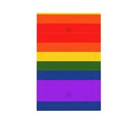 ZhaoYuGoods Coperture decorative per presa dell'interruttore della luce, bandiera arcobaleno stampata durevole piastra frontale elettrica 12,5 x 8 cm