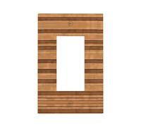 ZhaoYuGoods Coperture decorative per presa dell'interruttore della luce, originale struttura di colore del legno stampata durevole piastra da parete elettrica 12,5 x 8 cm