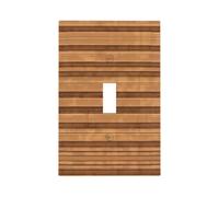 ZhaoYuGoods Coperture decorative per presa dell'interruttore della luce, originale struttura di colore del legno stampata durevole piastra da parete elettrica 12,5 x 8 cm