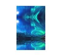 ZhaoYuGoods Coperture decorative per prese di interruttore della luce, luci del nord stampate durevoli piastre da parete piastra elettrica 12,5 x 8 cm