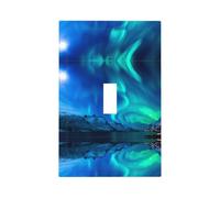 ZhaoYuGoods Coperture decorative per prese di interruttore della luce, luci del nord stampate durevoli piastre da parete piastra elettrica 12,5 x 8 cm