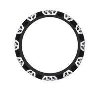 ZhaoYuGoods Coprivolante stampato con panda, universale, elastico, elasticizzato, adatto per auto, camion, SUV, antiscivolo, colorato, accessorio per auto