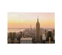 ZhaoYuGoods Empire State Building - Puzzle da 1000 pezzi per adulti, puzzle orizzontali impegnativi in legno di alta qualità, con foto di riferimento per rilassamento mentale e decorazione della casa