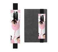 ZhaoYuGoods Little Ballerina Dancing Girl - Portapenne con fascia elastica, con stampa regolabile, portapenne in pelle, Nero , Taglia unica