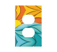 ZhaoYuGoods Placche decorative per presa dell'interruttore della luce, tramonto e alba con onde oceaniche stampate durevoli piastra da parete elettrica 12,5 x 8 cm