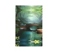 ZhaoYuGoods Placche decorative per prese elettriche per interruttore della luce, con stampa di Little Bridge in the East, resistente, 12,5 x 8 cm