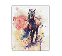 ZhaoYuGoods Poggiapolsi per tastiera ad acquerello con stampa di cavalli, supporto ergonomico per il polso per digitare comfort, tappetino per mouse divertente e resistente per ufficio, giochi e studi