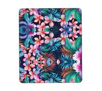 ZhaoYuGoods Poggiapolsi per tastiera con stampa di fiori tropicali, supporto ergonomico per il polso per digitare comodamente, tappetino per mouse divertente e resistente per ufficio, giochi e studi