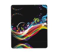 ZhaoYuGoods Poggiapolsi per tastiera con stampa musicale colorata, supporto ergonomico per il polso per digitare comodamente, tappetino per mouse divertente e resistente per ufficio, giochi e studi