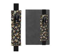 ZhaoYuGoods Portapenne con fascia elastica a forma di cuore per la consapevolezza dell'autismo, con stampa regolabile, portapenne in pelle, Nero , Taglia unica