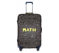 ZhaoYuGoods Protezione per bagagli per la matematica scolastica, copertura stampata per valigie, divertente copertura per bagagli adatta a bagagli da 45 a 81 cm, bianco, M
