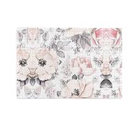 ZhaoYuGoods Puzzle da 1000 pezzi con motivo floreale ad acquerello, per adulti, puzzle orizzontali impegnativi in legno di alta qualità con riferimento fotografico per rilassamento mentale e