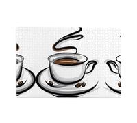 ZhaoYuGoods Puzzle da 1000 pezzi con tazza di caffè e chicchi di caffè per adulti, puzzle orizzontali impegnativi in legno di alta qualità, con foto di riferimento per rilassamento mentale e