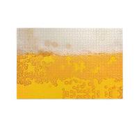 ZhaoYuGoods Puzzle da 1000 pezzi in schiuma di birra per adulti, puzzle orizzontali impegnativi in legno di alta qualità, con foto di riferimento per rilassamento mentale e decorazione della casa, 50