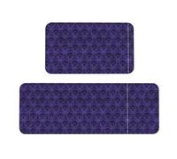 ZhaoYuGoods Set di 2 tappetini da cucina con fantasma, antiscivolo, con stampa, per proteggere il pavimento, lavabili, comodi, per uso domestico, 43 x 75 cm + 43 x 120 cm