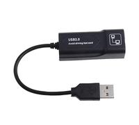 ZHAPEG Adattatore da USB a Ethernet 100Mbps Adattatore Ethernet USB 2.0 a RJ45 Adattatore di rete Convertitore Ethernet Per PC Laptop