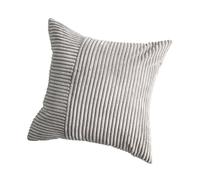 ZHAPEG Federa per cuscino in morbido velluto a coste, design con girandole color crema, per divano, camera da letto, con cerniere nascoste