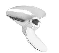 Zhat Elica, Elica in Lega di Alluminio Grande Spinta Finemente lucidata per Barca UDI RC per FeiLun FT016 FT007 FT012 FT009 FT011 FT010 FT016(Silver S)