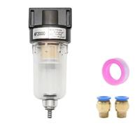 ZHAUPMCB Adatto per AF2000 1/4 processore Sorgente Filtro in Rame Filtro Pompa Aria componenti Pneumatici separatore Olio e Acqua Gomma collettore(PC 12mm Fitting)