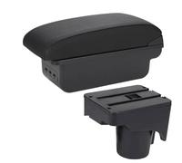 ZHAUPMCB Bracciolo Box Box bracciolo Adatto per VW Golf 6 Golf 5 Mk6 MK5 Jetta 5 Bracciolo Auto Adatto per VW Sagitar Box portaoggetti Interno Braccioli per Auto(B2 Black Line 3USB)