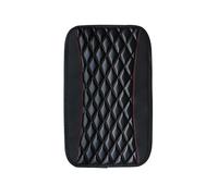 ZHAUPMCB Bracciolo Box Copertura per Console Centrale del Bracciolo Dell'auto in Pelle, Tappetino Decorativo Antiscivolo per Interni Auto, Accessori Universali Braccioli per Auto(Black)