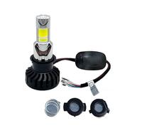 ZHAUPMCB Luce Notturna per Motocicletta Kit lampadine H4 per fari da Moto, Colore Verde Limone, luci diurne Bianche, abbaglianti e anabbaglianti, 30 W, DC9-60 V Faro per Moto