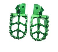 ZHAUPMCB Poggiapiedi Pedane Moto Adatto per Honda CRF150F CRF230F CRF 150F 230F 2023 Pedane per Motocicletta Poggiapiedi Pedane Poggiapiedi Pedali Pedaline Moto(Green)
