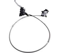 ZHAUPMCB Pompa Freno Anteriore e Posteriore per Moto da Tasca a 2 Tempi da 47 e 49 CC, Cilindro Principale, Tubo Flessibile del Freno Idraulico, Pinza del Freno Leve Freni per Moto(Rear)