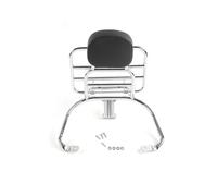 ZHAUPMCB Portapacchi Adatto per Portapacchi per Moto Sprint Primavera 150 Portapacchi Posteriore Argento con Cuscino per Schienale motocoda Portapacchi