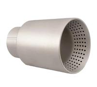 ZHAUPMCB Silenziatore Auto 1 pz. Punta di Scarico Universale per marmitta Auto in Acciaio Inossidabile 304 Opaco. Silenziatore Tubo(60MM in 89MM out)