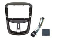 ZHAUPMCB Telaio Adattatore Adattatore per Cornice Auto da 9 Pollici con decoder Canbus Adatto per Peugeot 207 2002-2010, Montaggio su cruscotto Radio Android Mascherina autoradio(Frame an canbus-A)