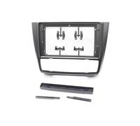 ZHAUPMCB Telaio Adattatore Adatto per BMW Serie 1 E81 E82 E87 E88 Kit Pannello cruscotto Android con decoder Canbus Cornice per autoradio da 9 Pollici Mascherina autoradio(AT AC)
