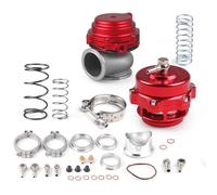 ZHAUPMCB Valvole di Scarico Motore Auto Blow off Valvola Adatto per collettore turbocompressore, wastegate Esterna con Flangia a V e valvola di Scarico BOV Combo Turbo(Red)