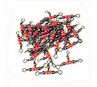 ZHCHAO 10/20/50pcs/ Pesca Rolling Brass Barrel Triple Girelle Bearing Connector Solido Alleviare La Forza di Impatto Acces Pesca (Dimensioni: 50pcs)