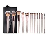 ZHCHAO 14 pennelli for Trucco Champagne con Borsa, 14 Set di Strumenti di Bellezza for Champagne
