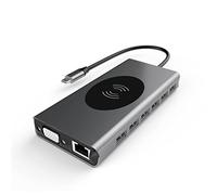 ZHCHAO 5 in 1 docking station di tipo c hub hub usb3.0/rj45 docking station di ricarica gigabit/wireless