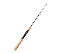ZHCHAO 55/65/75 cm mini canna telescopica da pesca sul ghiaccio portatile in fibra di carbonio fiume gamberetti canna da pesca invernale canna da pesca (dimensioni: A_75 cm)