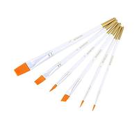 ZHCHAO 6 pz/set pennelli diversi modelli di varietà di capelli in nylon palo di legno per acquerello olio pittura acrilica disegno forniture artistiche
