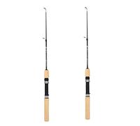 ZHCHAO 60 80 100 Cm Mini Canna da Pesca Retrattile Ghiaccio Portatile Fibra di Carbonio Canna da Pesca Inverno Pesca (Dimensioni: A_100CM)
